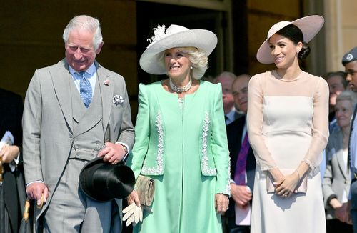 The couple were there to mark Prince Charles' 70th birthday. (PA/AAP)