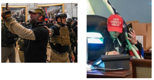 The DC Police have released this image, along with a host of others, of persons of interest following the Capitol riots.