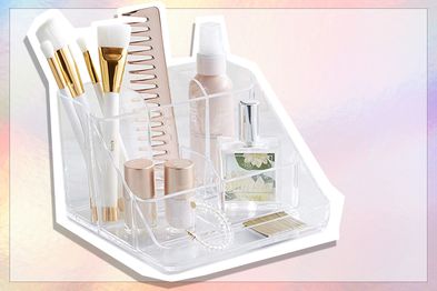 Affordable makeup storage