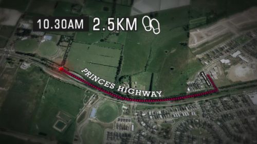 A passer-by found the five-year-old more than 2.5km from his daycare. (9NEWS)