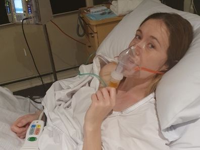 Emma single mum breast cancer hospital stay for treatment