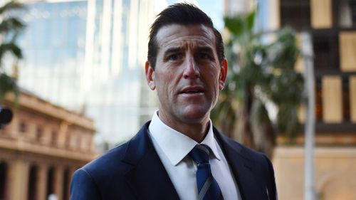 Ben Roberts-Smith arrives at the Federal Court in Sydney on June 9.