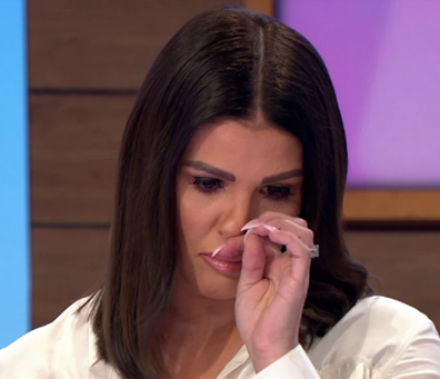 Rebekah Vardy crying on ITV