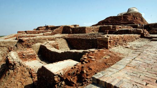 Ruins at Mohenjo Daro, a UNESCO World Heritage Site