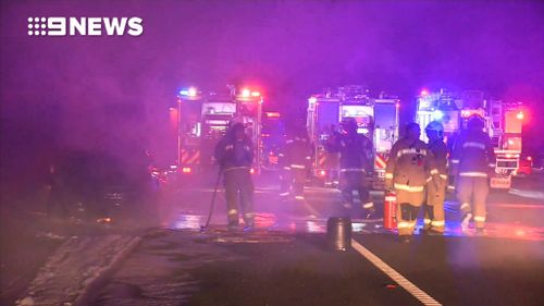 Motorists experienced major delays. (9NEWS)