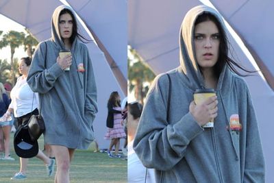 Tallulah is wearing a hoodie and (we hope) something else underneath. <br/><br/><i>Tallulah Willis at Coachella Festival 2012<br/>Image: Snappermedia</i>