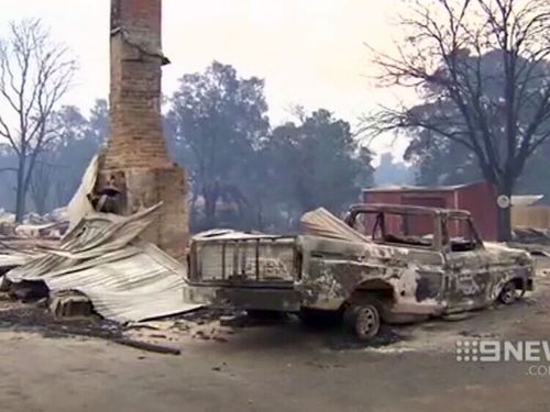 The historic town of Yarloop that was devastated. (9NEWS)
