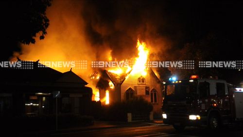 Geelong church lost in suspicious blaze