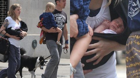 Pics: first glimpse of Ethan Hawke’s new baby girl