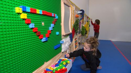 There's space for psychologists and speech pathologists, and a "calming room" if kids need a break.