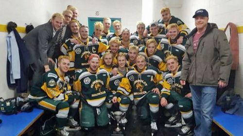 Fifteen people died when the hockey team bus crashed. (AP)