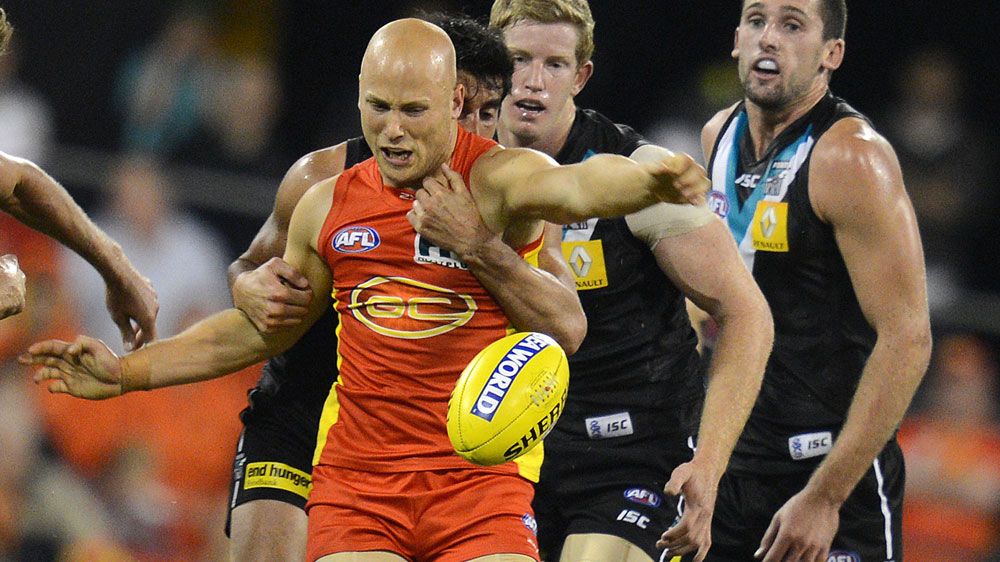 Suns skipper Gary Ablett in action. (Getty-file)