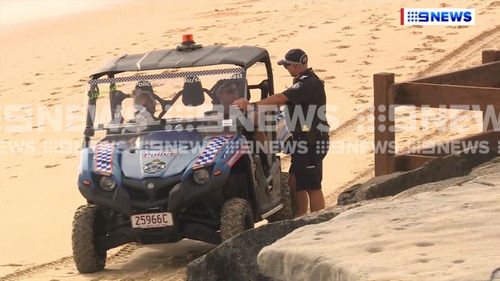 The popular beach is two hours north of Brisbane