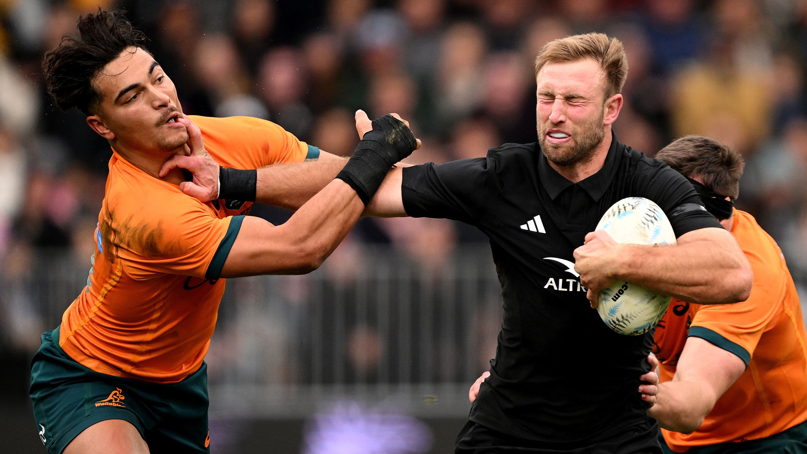 LIVE: All Blacks surge back after Wallabies' hot start