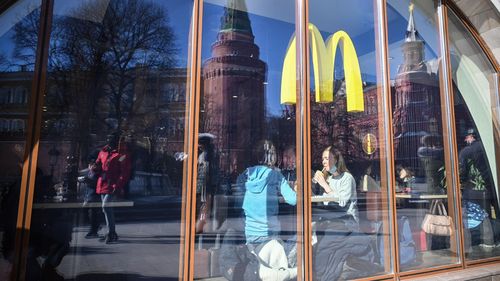 McDonald's said it will likely have to dispose of unused inventory in Russia.