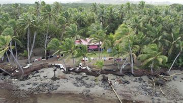 On a small stretch of beach an hour outside Fiji&#x27;s capital Suva, the tiny village of Togoru is slowly slipping into the ocean.