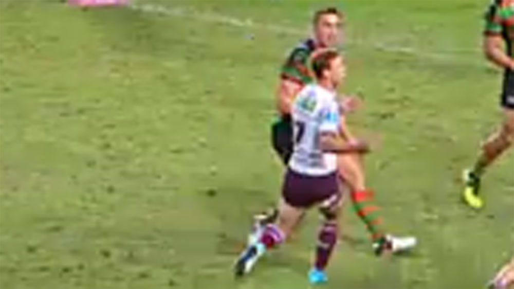 South Sydney captain Sam Burgess not cited for off-ball hit on Manly halfback Daly Cherry-Evans
