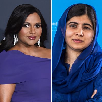 Mindy Kaling and Malala Yousafzai