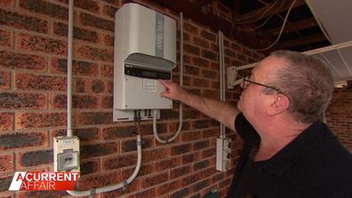 Tradesman Stephen Merriman has seen his power bill soar to over $1000.