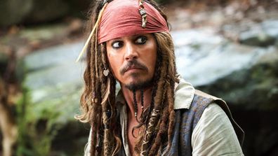 Johnny Depp, Captain Jack Sparrow, Pirates of the Caribbean movie