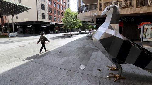 Adelaide's Rundle Mall during the November lockdown.