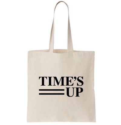 Time's Up l<a href="https://store.timesupnow.com/products/logo-canvas-tote-bag" target="_blank" draggable="false">ogo canvas tote bag</a>, $15.36<br>