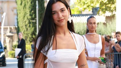 Dua Lipa attends the wedding Of Simon Porte Jacquemus And  Marco Maestri on August 27, 2022 in Charleval, France. (Photo by Arnold Jerocki/Getty Images)