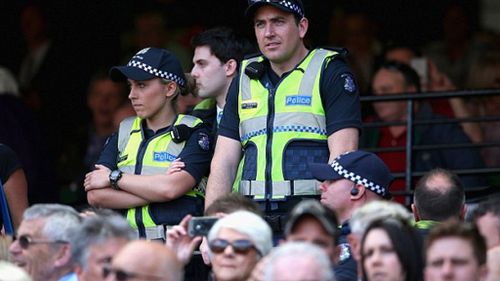The AFL Grand Final played host to a high level of security including police patrols and bag checks at the MCG. (Getty Images)