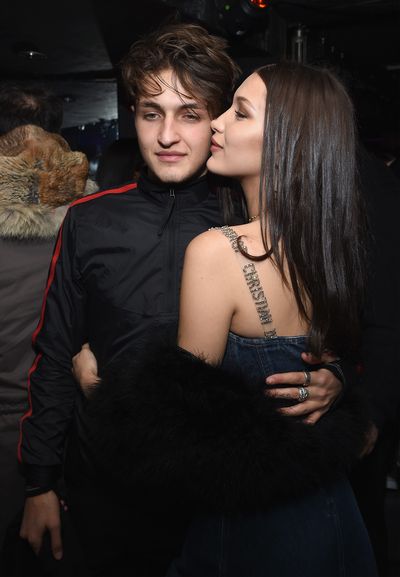 Bella and Anwar Hadid. Calm down - it's her brother.