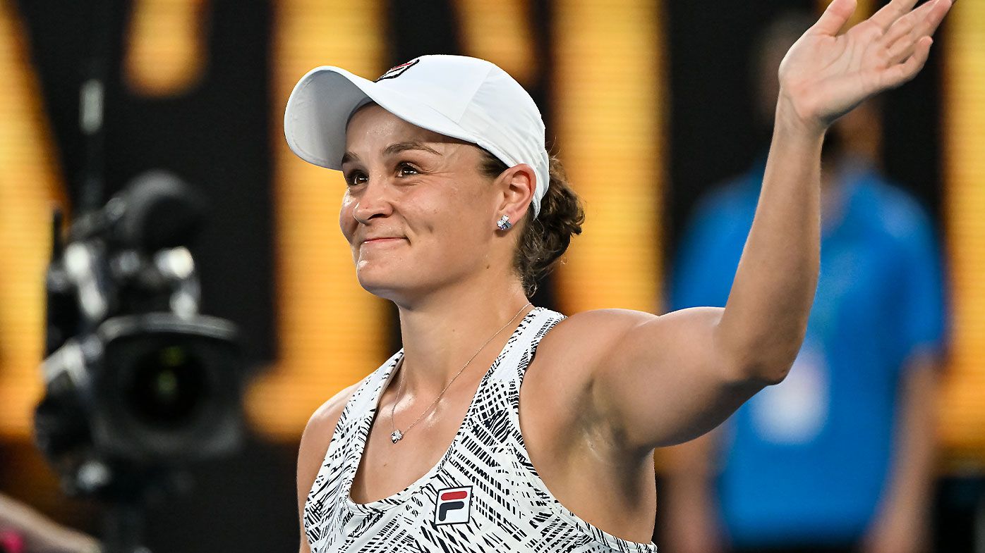 Ash Barty deflects Roger Federer comparisons after commanding Aus Open win