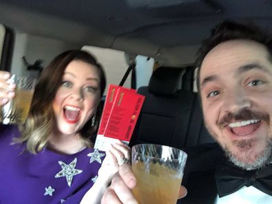 Ben Falcone and Melissa McCarthy shared this cheeky snap before the 2019 Golden Globes.