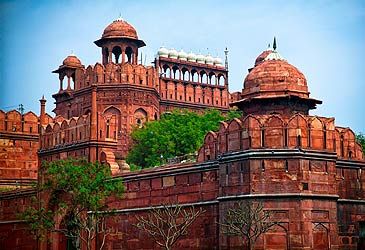 Which empire built Delhi's Red Fort?