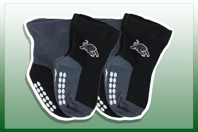 9PR: Penrith Panthers NRL Baby Infant Toddler Nonslip Crew Socks, two pack