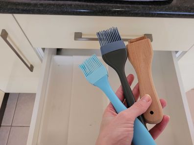 Basting brushes decluttered from kitchen drawers