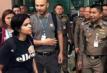 Rahaf Alqunun barricaded herself in a hotel to avoid deportation from which country?