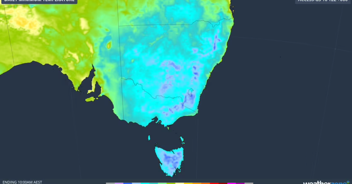 Australia's south-east in for its first really chilly mornings of the year