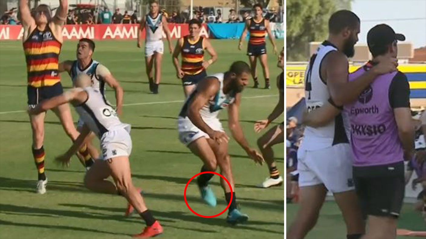 Patrick Ryder sends scare through Port Adelaide camp in JLT loss to Adelaide