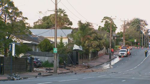 A man in his 60s has died after his Ford Focus veered off the road and hit a stobie pole in Adelaide this morning.Emergency services were called to Brien's Road in Northfield﻿ following the crash at about at 4.30am.The 69-year-old driver from Ingle Farm died at the scene.

Briens Road remained closed for several hours while police worked at the scene.