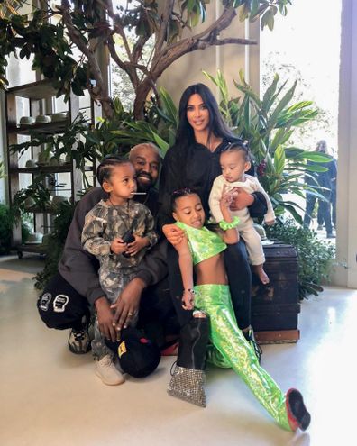 Kim Kardashian, Kanye West, family, photo