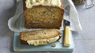 Recipe:&nbsp;<a href="http://kitchen.nine.com.au/2017/08/08/14/13/one-bowl-banana-cake-with-cream-cheese-icing" target="_top">One bowl banana cake with cream cheese icing</a>