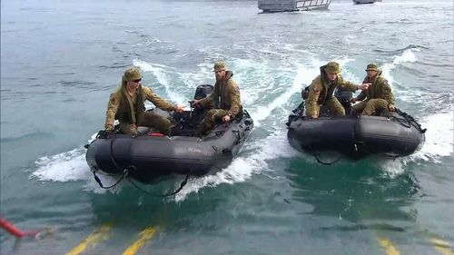 The ADF's visit aims to strengthen security and partnerships. (9NEWS)