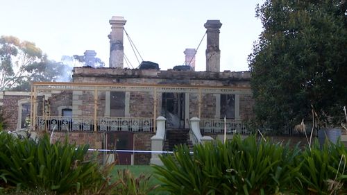 Daylight has revealed the full extend of the heritage listed building's damage. 