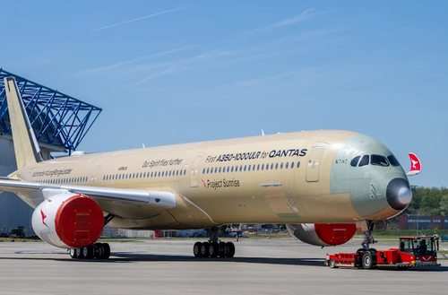 new Qantas project Sunrise a350-1999ULR from the factory