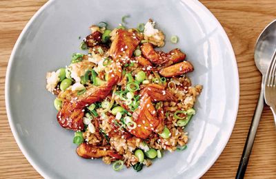 Recipe:&nbsp;<a href="http://kitchen.nine.com.au/2017/06/13/14/44/teriyaki-salmon-rice-bowl" target="_top" draggable="false">Teriyaki salmon rice bowl</a><br />
<br />
More:&nbsp;<a href="http://kitchen.nine.com.au/2017/06/13/17/08/recipes-you-can-cook-for-your-pregnant-partner-that-shell-actually-love" target="_top" draggable="false">recipes from <em>A House Husbands' Guide: Cooking for your Pregnant Partner</em> cookbook by Aaron Harvie (New Holland Publishers)</a>