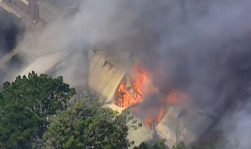 It's unclear what sparked the grass fire. (9NEWS)