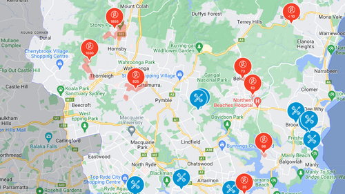 Sydney northern beaches power outages