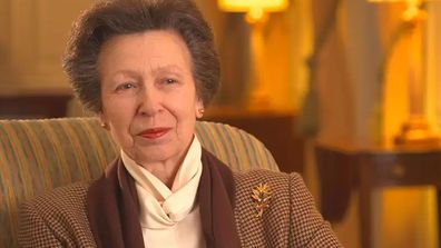 Princess Anne being interviewed in the documentary Anne: The Princess Royal at 70