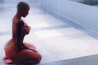 US model/fash queen Amber Rose just popped a few eyeballs on Instagram with her latest revealing shot.<br/><br/>"I appreciate you," the 31-year-old wrote with this snap of herself topless having a soulful moment in a massive shower.<br/><br/>Because there's nothing like sharing a wet, near-nude photo with your 3.5 million followers to inspire introspection!<br/><br/>And there's more where that came from. Amber's spent the past few days posing in not very much at all...