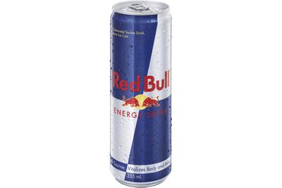 Red Bull (355ml): 39.1g sugar
