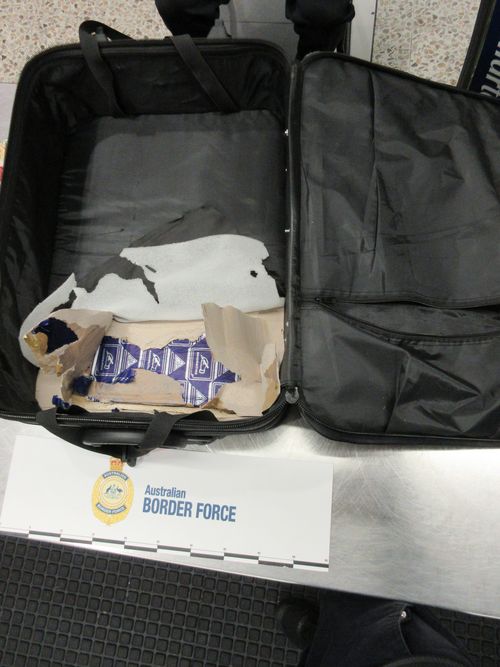 A 77-year-old man has been charged after 2kg of heroin was allegedly found in the lining of his suitcase.The New Zealander arrived at Melbourne Airport from Thailand yesterday.